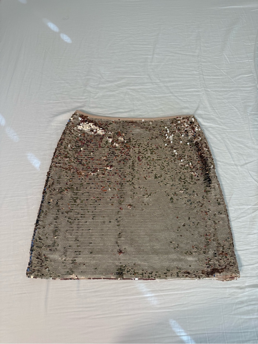 Halogen Gold Sequin Skirt